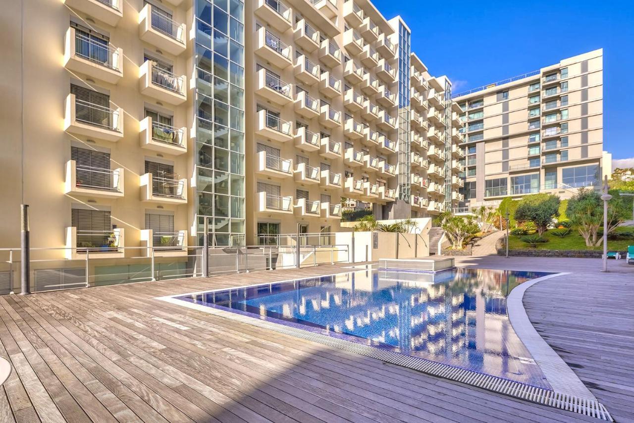Blue Sky Apartment With Pool By Hr Madeira Funchal  Bagian luar foto